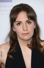 LENA DUNHAM at Human Rights Campaign Gala Dinner in Los Angeles 03/18/2017