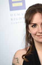 LENA DUNHAM at Human Rights Campaign Gala Dinner in Los Angeles 03/18/2017