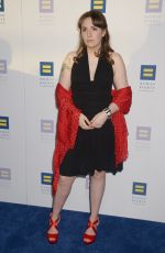 LENA DUNHAM at Human Rights Campaign Gala Dinner in Los Angeles 03/18/2017