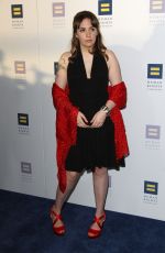 LENA DUNHAM at Human Rights Campaign Gala Dinner in Los Angeles 03/18/2017