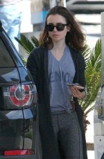 LILY COLLINS at a Gas Station in Beverly Hills 03/29/2017