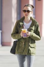 LILY COLLINS Leaves a Gym in Beverly Hills 03/09/2017