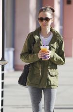 LILY COLLINS Leaves a Gym in Beverly Hills 03/09/2017