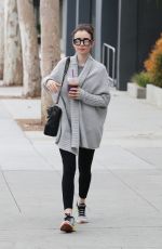 LILY COLLINS Leaves a Gym in Los Angeles 03/20/2017