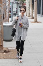 LILY COLLINS Leaves a Gym in Los Angeles 03/20/2017