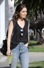 LILY COLLINS Leaves Lemonade in Beverly Hills 03/16/2017