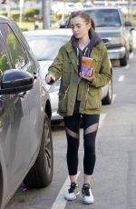 LILY COLLINS Out and About in Beverly Hills 03/25/2017