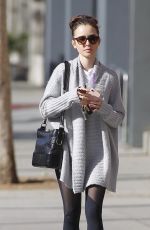 LILY COLLINS Out and About in Los Angeles 03/07/2017