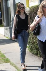 LILY COLLINS Out and About in West Hollywood 03/16/2017