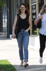 LILY COLLINS Out and About in West Hollywood 03/16/2017