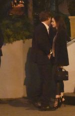 LILY COLLINS Out for Dinner in Los Angeles 03/08/2017