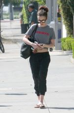 LILY COLLINS Out in West Hollywood, 03/17/2017