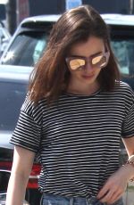 LILY COLLINS Out with a Friend in West Hollywood 03/14/2017