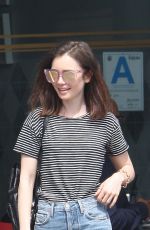 LILY COLLINS Out with a Friend in West Hollywood 03/14/2017