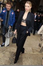 LILY DONALDSON Leaves Stella McCartney Fashion Show in Paris 03/06/2017