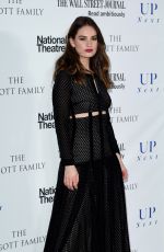 LILY JAMES at National Theatre Gala in London 03/07/2017