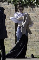 LILY JAMES Out and About un London 03/25/2017