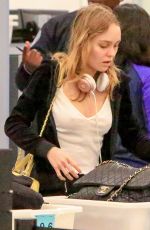 LILY-ROSE DEPP at LAX Airport in Los Angeles 03/18/2017