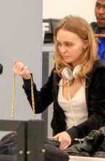 LILY-ROSE DEPP at LAX Airport in Los Angeles 03/18/2017