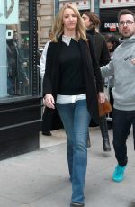 LISA KUDROW Leaves AOL Studios in New York 02/27/2017
