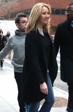 LISA KUDROW Leaves AOL Studios in New York 02/27/2017