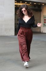 LORDE Arrives at Nick Grimshaw Breakfast Radio Show in London 03/27/2017