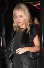 LOTTIE MOSS Leaves La Bodega Negra Restaurant in London 03/16/2017