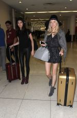 LOUISA WARWICK and JESSICA BARTA at LAX Airport in Los Angeles 03/16/2017