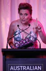 LUCY LAWLESS at Australian LGBTI Awards 2017 in Sydney 03/02/2017