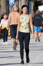 LUCY MECKLENBURGH in Leggings and Tank Top Out in Marbella 03/23/2017