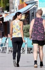 LUCY MECKLENBURGH in Leggings and Tank Top Out in Marbella 03/23/2017