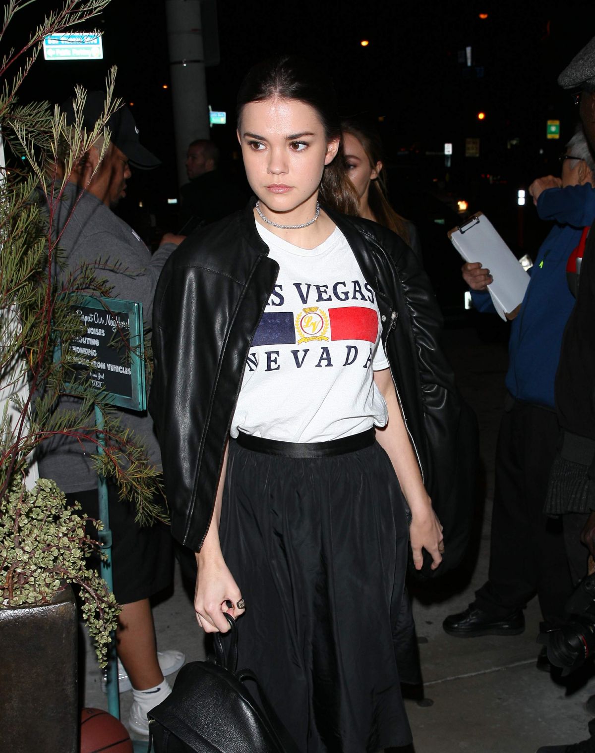 MAIA MITCHELL Leaves Catch LA in West Hollywood 03/05/2017 – HawtCelebs