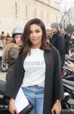 MAJDA SAKHO Leaves Christian Dior Fashion Show in Paris 03/03/2017