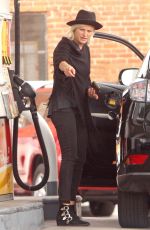 MALIN AKERMAN at a Gas Station in Los Feliz 03/22/2017