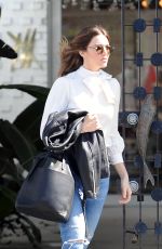 MANDY MOORE Out and About in in Beverly Hills 03/20/2017