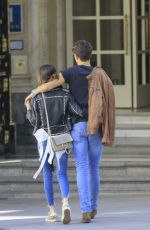 MARTINA STOESSEL and Pepe Barroso Jr Out in Madrid 03/20/2017