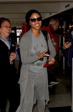 MEAGAN GOOD at LAX Aiport in Los Angeles 03/22/2017