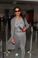 MEAGAN GOOD at LAX Aiport in Los Angeles 03/22/2017