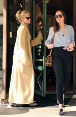 MELANIE GRIFFITH and DAKOTA JOHNSON Out for Lunch in Los Angeles 03/20/2017