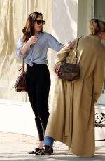 MELANIE GRIFFITH and DAKOTA JOHNSON Out for Lunch in Los Angeles 03/20/2017