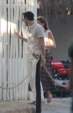 MELISSA BENOIST and Chris Wood Out in Cancun 03/26/2017