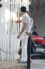 MELISSA BENOIST and Chris Wood Out in Cancun 03/26/2017