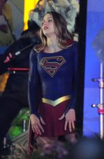 MELISSA BENOIST on the Set of 