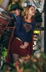MELISSA BENOIST on the Set of 