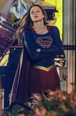 MELISSA BENOIST on the Set of 