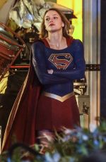 MELISSA BENOIST on the Set of 