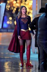 MELISSA BENOIST on the Set of 