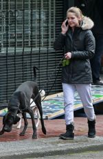 MELISSA BENOIST Walks Her Dogs Out in Vancouver 03/19/2017