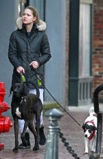 MELISSA BENOIST Walks Her Dogs Out in Vancouver 03/19/2017