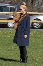 MICHELLE HUNZIKER at a Park in Bergamo 03/11/2017
